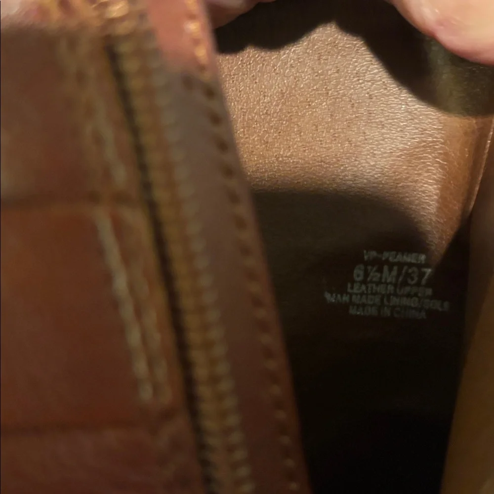 NWT Vince Camuto Brown Leather Ankle Boots Size 6 1/2 - Picture 7 of 7